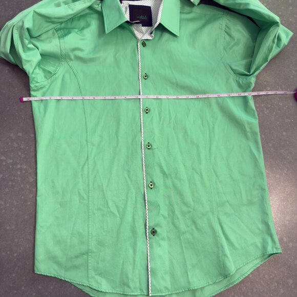 Eight X Premium Green Long Sleeve Button-Down Shirt – Size Large - Picture 15 of 16